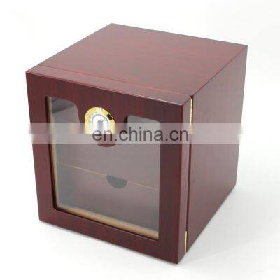 Custom High Gloss Finished Quality 3 Trays Cigar Cabinet Luxury Cigar Humidor photo-2