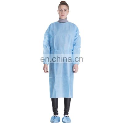 Cheap non woven surgical gowns, disposable lab gown for isolation