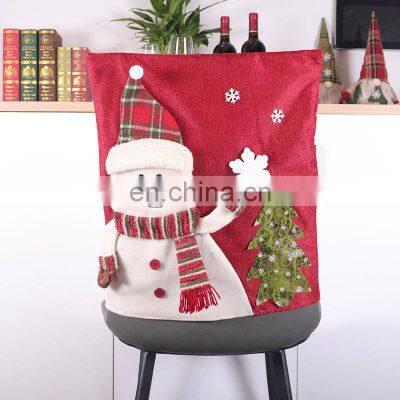 Christmas Decoration Folding Colors Wholesale Printing Party Events Luxury Wedding Dining Room Cover Chair photo-5