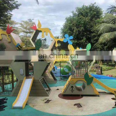 Children Playhouse Toy Outdoor Playground Slides 10-35 Children 1 Set 3D Installation Instructions Customized 3-12 Ages WD-DZ003 photo-3