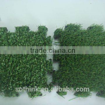 20mm easy installation 3 colors non-infill interlocking artificial grass tile                        
                                                Quality Choice