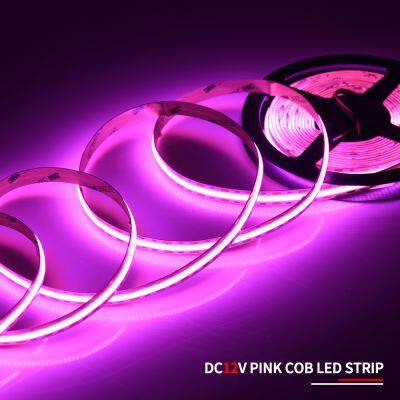 FCOB 420 Luces LED Para Pared Pasillos Pilas Por Mayor Rides Strip Studio 24V 5 Metros Con Tape LED COB Strip photo-5