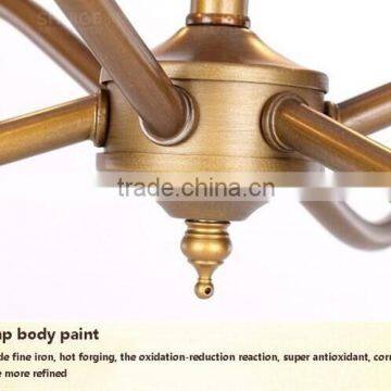 2016 New Wrought Iron Candle Chandelier Lamp ZH-6006 photo-3