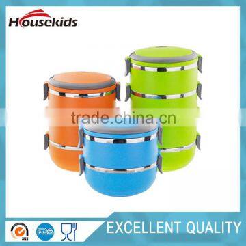 colorful stainless steel lunch bowl snack salad lunch box