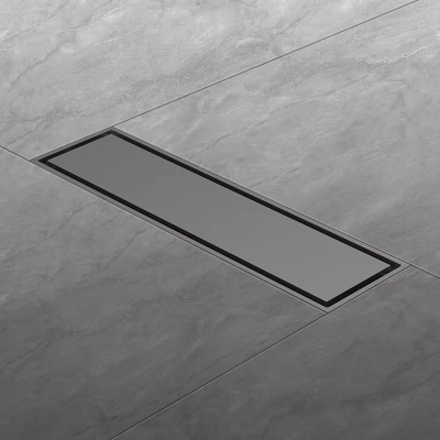 Modern 8CM Wide Thickened Brass Rectangle Shower Floor Drain for Hotels Kitchens Manufactured Quality for Bathroom Use photo-2