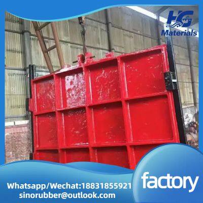 Cast iron sluice gate, integrated circular gate for sewage reservoir channels, electric hydraulic watertight cast iron sluice gate