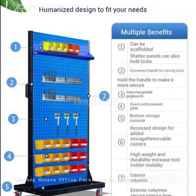 Portable Tool Rack with Multi-Level Shelves for Efficient Storage