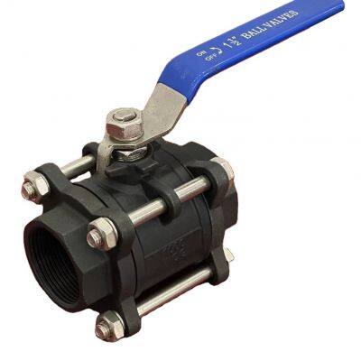 Threaded Ball Valve Carbon Steel WCB A105 Stainless Steel 304 316 ANSI 2 PCS or 3 Piece NPT BSPT Threaded Ball Valve