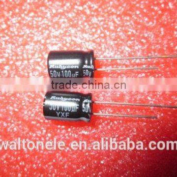 new and original electronics part DIP capacitor 50ZL100M8X11.5 100UF 50V