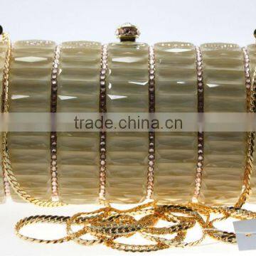 Glass stone evening bags new style of 2014,lady handbags,beautiful laday clutch purse