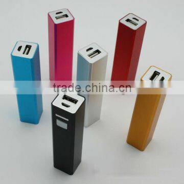 power bank with led charge indicator aluminum power bank 2600mAh