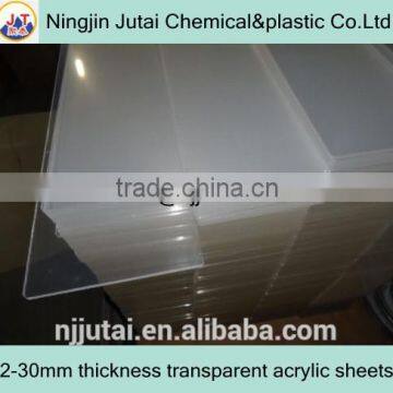 2-30mm thickness transparent acrylic sheets