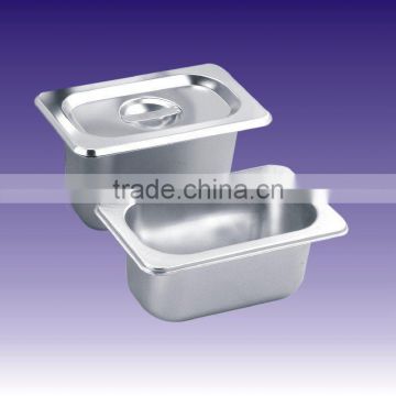 Kitchen equipment 1/9 stainless steel gastronome pan