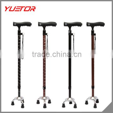 3 legged new brand T grip aluminum alloy anti shock elderly walking stick