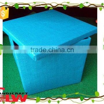 cubic foldable paper storage basket type, travelling storage basket, vacation holiday storage basket with cap