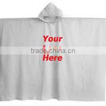 Hooded Emergency Logo Disposable PE Rain Poncho photo-6