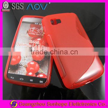 S design soft plastic cell phone cases manufacturer for LG E445 Optimus L4 II Dual