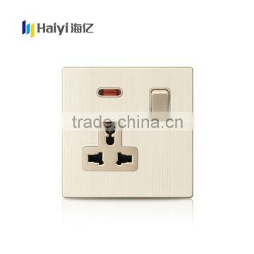 Best Selling UK Electric Power Supply 1 Gang 3 Pin 13A MF Switched Socket