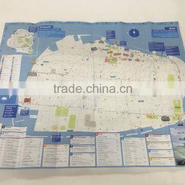 Cheap Customized Matt Art Paper Map Brochure Printing