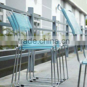 PVC rope wrapped metal chair
