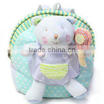 stuffed animal backpack for school/plush school bag for child/plush school bags