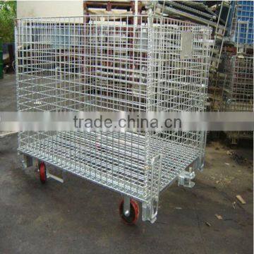 High quality galvanized storage wire mesh container in store