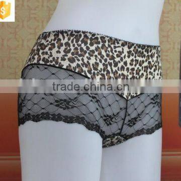 Sexy Transparent Lady Underwear,leopard Print Lace Underwear Panty photo-2