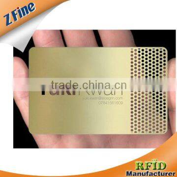 Wonderful!!!Silver/gold/golden metal business card/silver metal card/silver card in ShenZhen