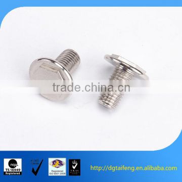 white zinc coated allen screw with nylon patch