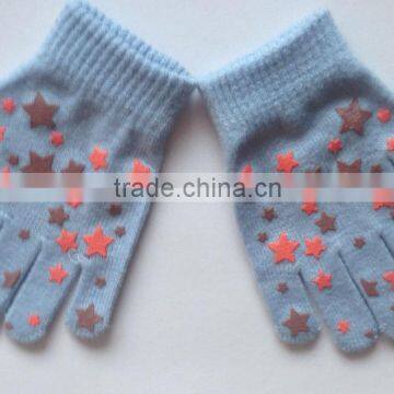 Knit Acrylic Kids Magic Funny Gloves Gripper Gloves 6'' photo-2