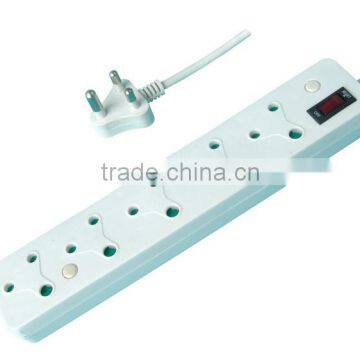 5way 16A South Africa socket IEC surge protector with switch