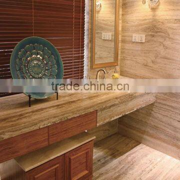 travertine work table tops for bathroom