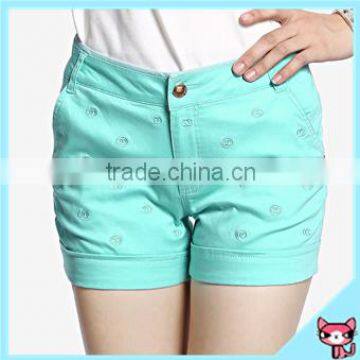 Candy Green Color Young Girl Shorts