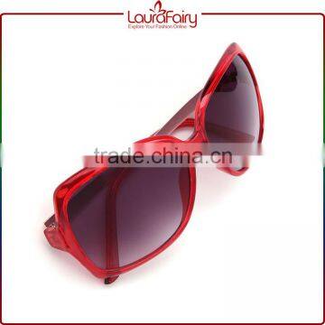 Laura Fairy Japan Brands Women Wine Red Big Frame No Logo Sunglasses Glass photo-3