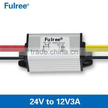 dc-dc step down converter 24v to 12v3a car power supply buck module, 12v power supply module