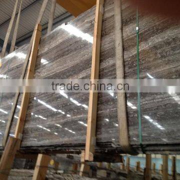 Best quality silver travertine tile slab