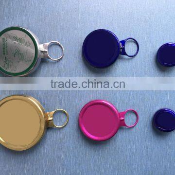 Aluminum Easy Open Bottle Crown Cap With Ring Pull