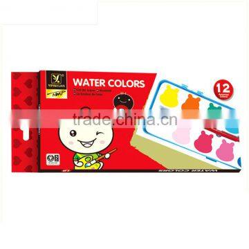 Non-toxic 12pcs Dry Watercolor Paint photo-3