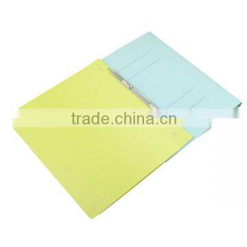 2016 Made in china wholesale fashion design A4 handmade paper file folder with spring clip