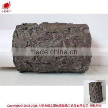 Fake pine tree trunk artificial wood log