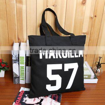 2015 wholesale 100% organic canvas cotton bag for shopping