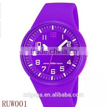 Customs logo Chinese wrist watches jelly rubber watch good quality