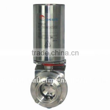 Sanitary Pneumatic Butterfly Valve (Vertical)