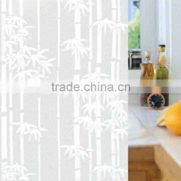 PET White Bamboo Pattern Decorative Film Similar to 3M Window Film