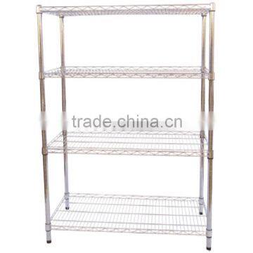 Chrome or Stainless Steel Storage Wire Mesh Shelving