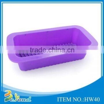 Popular nice design rectangle silicone baking mould
