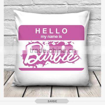 high quality fashion pink barbie design 3d digital print pillowcases fullprint decorative throw pillow covers seat cushion Cover