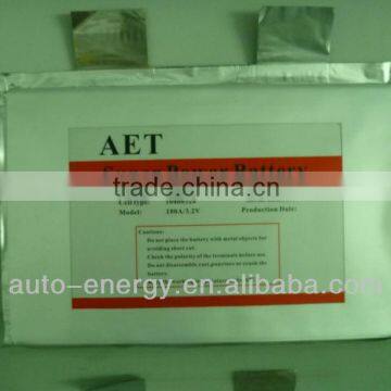 LFP 3.2V100AH Soft Package battery for EV, EHV, energy storage