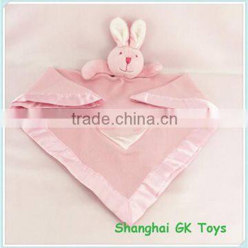 2014 new arrive pink bunny baby handkerchief