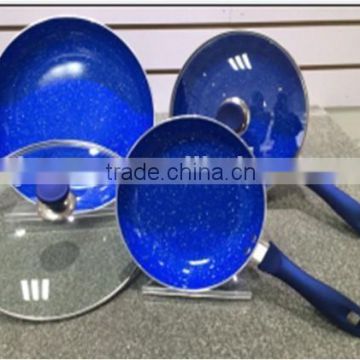 Powder coating cookware frying pan set